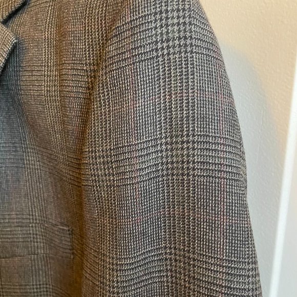 Ralph Lauren Wool Sport Coat, 42S Black Glen Plaid - Picture 10 of 11